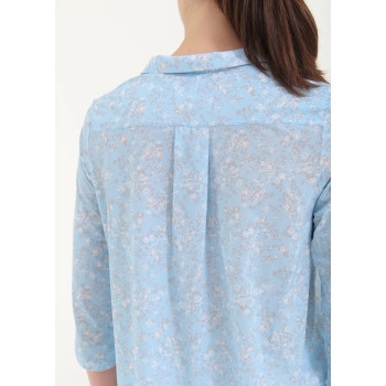 Polo manches 3/4 Ashanti Azure Femme