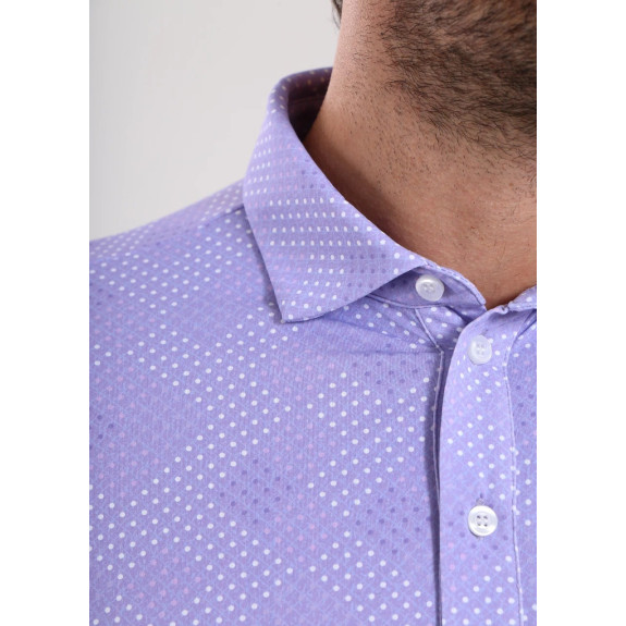 Polo Agree Lilac Microprint Homme