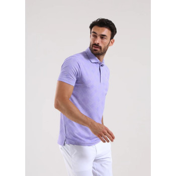 Polo Agree Lilac Microprint Homme