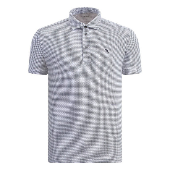 Polo Agree White Navy Homme