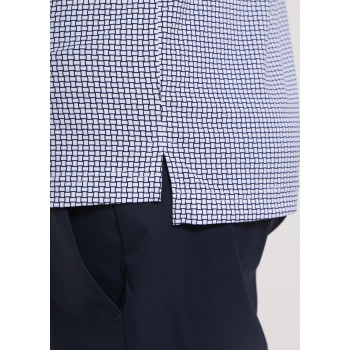 Polo Agree White Navy Homme