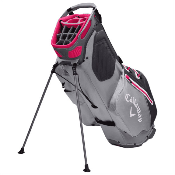 Sac Trépied Fairway 14 HD Stand Bag Charcoal SIlver Pink