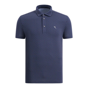 Polo Agree Navy Microprint Homme