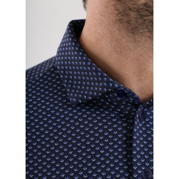 Polo Agree Navy Microprint Homme