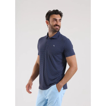 Polo Agree Navy Microprint Homme
