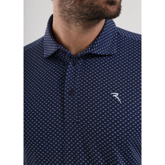 Polo Agree Navy Microprint Homme