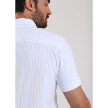 Polo Armas Azure Lilac Lines Homme