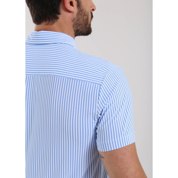 Polo Armas White Azure Lines Homme