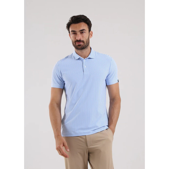 Polo Armas White Azure Lines Homme