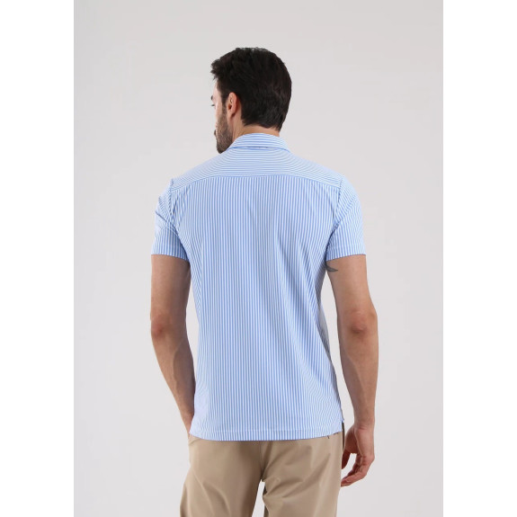 Polo Armas White Azure Lines Homme