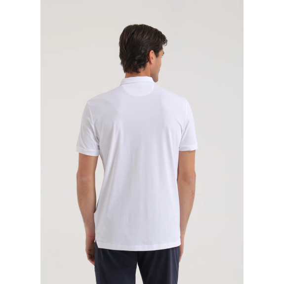 Polo Athos White Homme