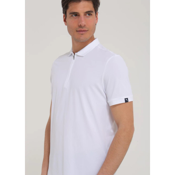 Polo Athos White Homme