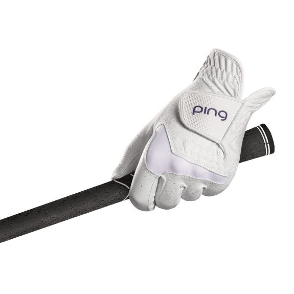 Gant cuir G LE4 Droitier White Purple Femme