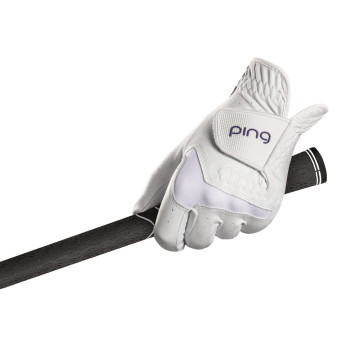 Gant cuir G LE4 Droitier White Purple Femme