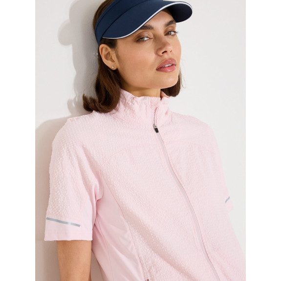 Veste Zip Manches courtes Wedge Pink Femme