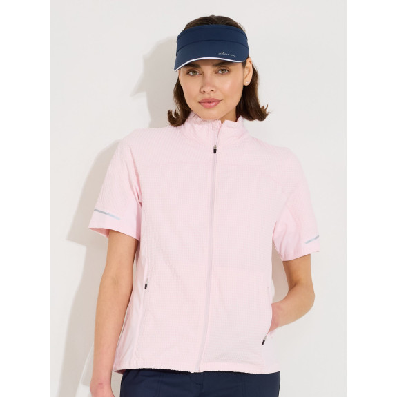 Veste Zip Manches courtes Wedge Pink Femme