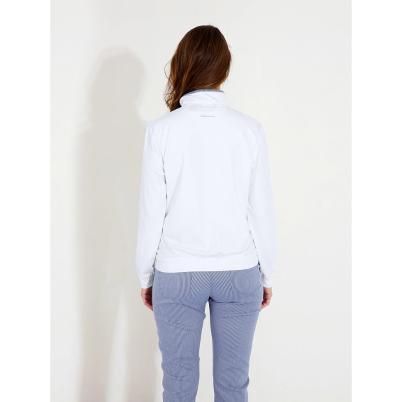 Midlayer Bovey White Blue Femme