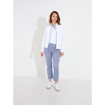 Midlayer Bovey White Blue Femme