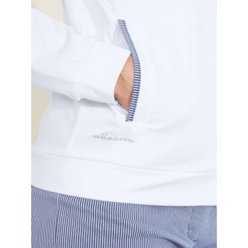 Midlayer Bovey White Blue Femme