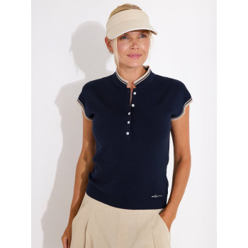 Polo Niblick Navy Femme 2