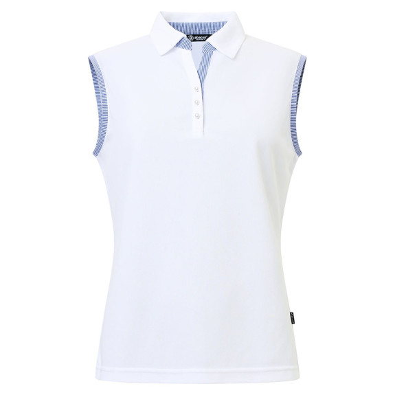 Polo Bovey White Blue Femme