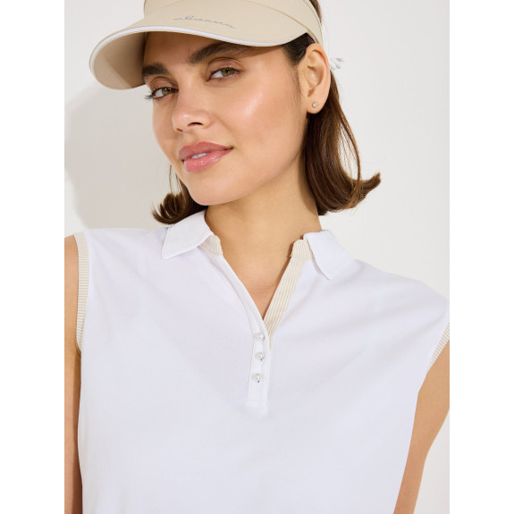 Polo Bovey White Femme