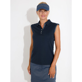 Polo Bovey Navy Femme
