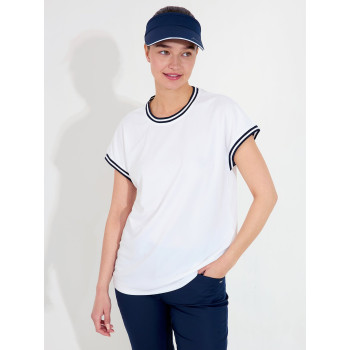 Polo Peggy White Femme