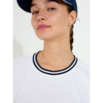 Polo Peggy White Femme