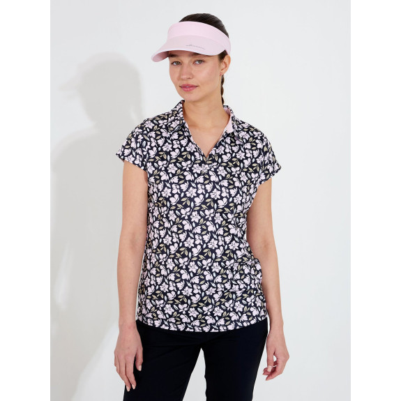 Polo Victoria Cup Black Flower Femme