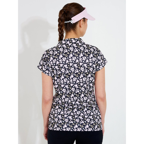Polo Victoria Cup Black Flower Femme