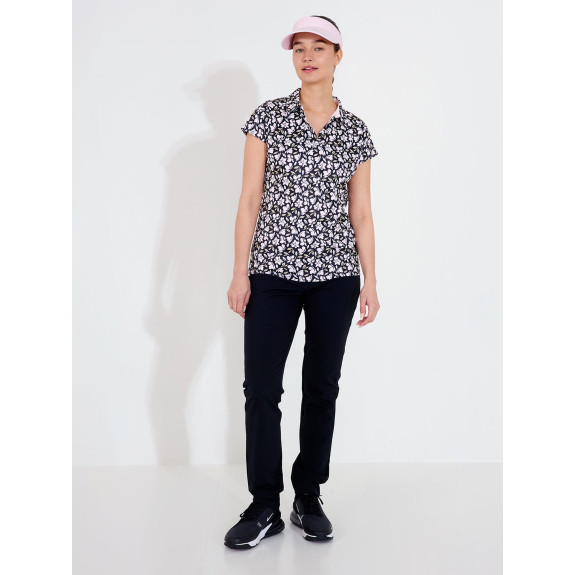 Polo Victoria Cup Black Flower Femme