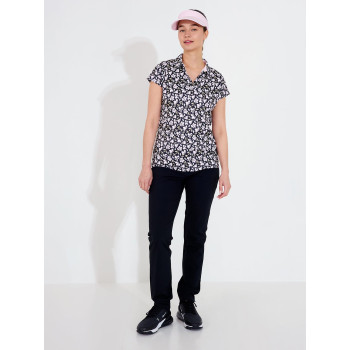 Polo Victoria Cup Black Flower Femme