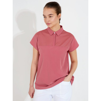 Polo Manga Cup Dusty Rose Femme 2