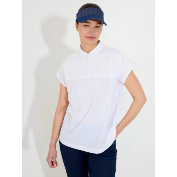 Polo Manga Cup White Femme 2