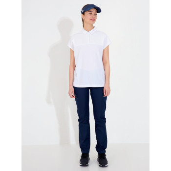 Polo Manga Cup White Femme