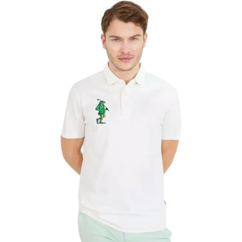 Polo Froggy White Homme