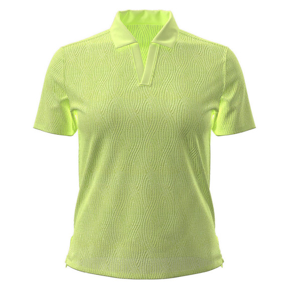 Polo Halo Bonded Jacquard Green Femme