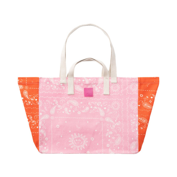 Sac cabas 100% coton bio Rose Orange