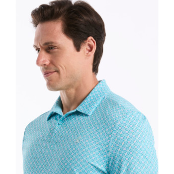 Polo Birdseye view Blue Radience Homme