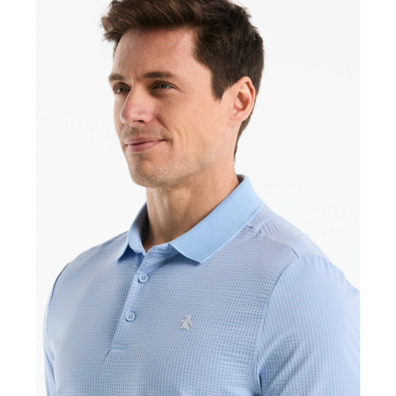 Polo Seersucker Driver's Baby Blue Jay Homme