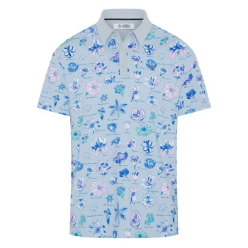 Polo Textbook Floral Gray Dawn Homme