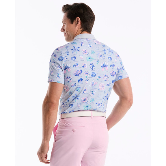 Polo Textbook Floral Gray Dawn Homme