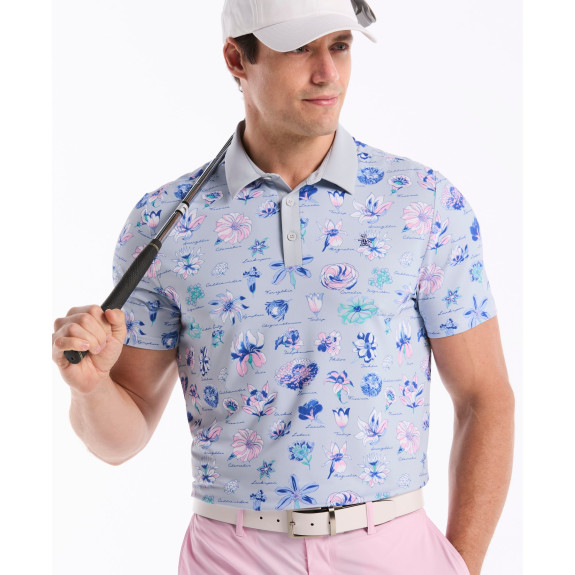 Polo Textbook Floral Gray Dawn Homme