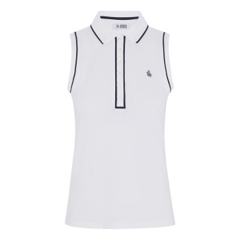 Polo sans manches Veronica Bright White Femme