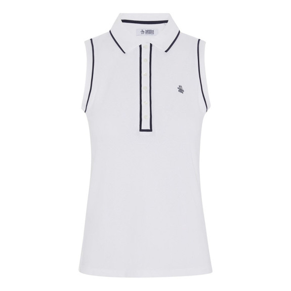 Polo sans manches Veronica Bright White Femme