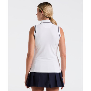 Polo sans manches Veronica Bright White Femme