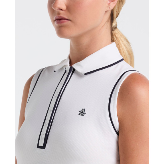 Polo sans manches Veronica Bright White Femme
