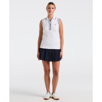 Polo sans manches Veronica Bright White Femme