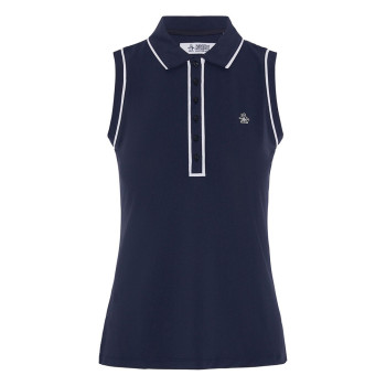 Polo sans manches Veronica Black Iris Femme